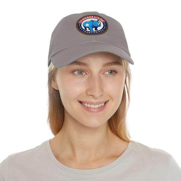 Dad Hat with Leather Patch, Multiple Colors - Image 48