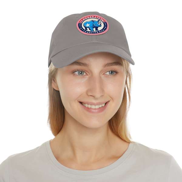 Dad Hat with Leather Patch, Multiple Colors - Image 50