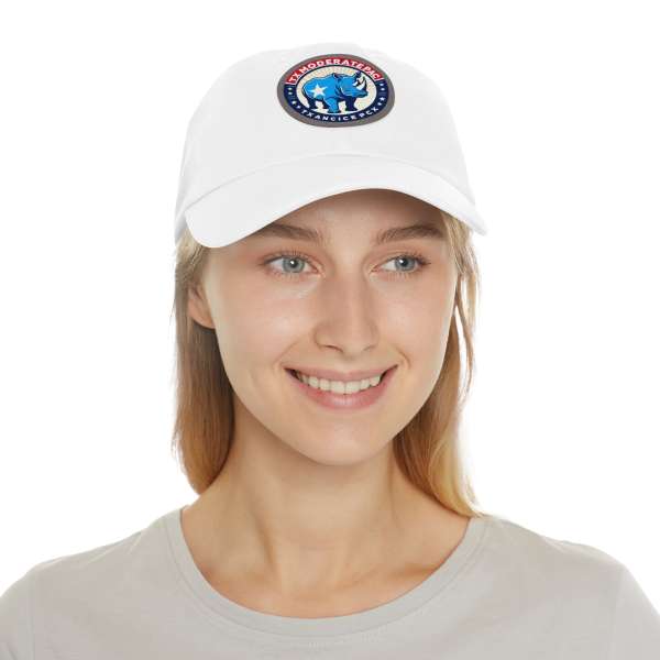 Dad Hat with Leather Patch, Multiple Colors - Image 8