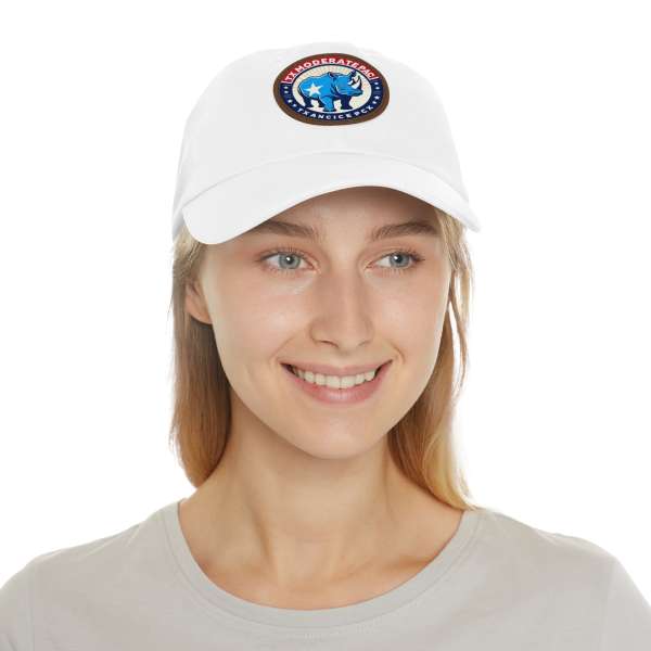 Dad Hat with Leather Patch, Multiple Colors - Image 10