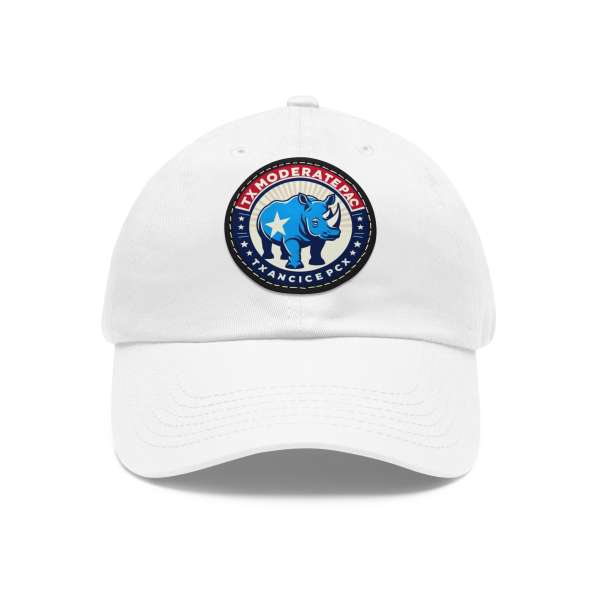 Dad Hat with Leather Patch, Multiple Colors - Image 3