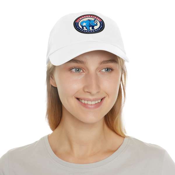Dad Hat with Leather Patch, Multiple Colors - Image 6