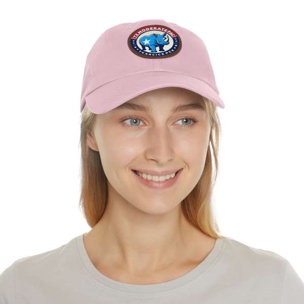 Dad Hat with Leather Patch, Multiple Colors - Image 40