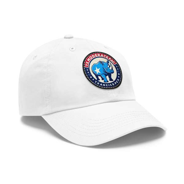 Dad Hat with Leather Patch, Multiple Colors - Image 4